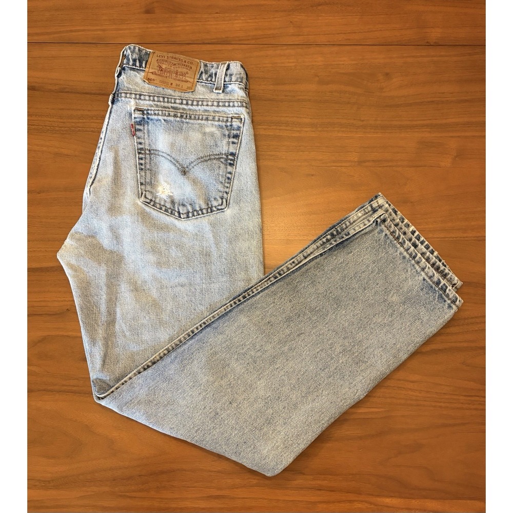 Vintage Levis 505 Jeans Mens 34x30 (Fits 32x29) Straight Denim 90s Made in USA